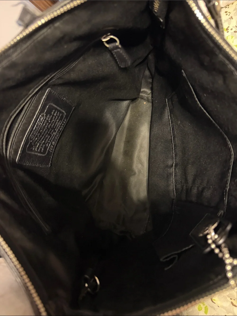 Coach Black and Taupe Signature Canvas Tote